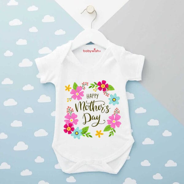 Mothers Day Special Baby Outfit Half Sleeve Unisex Romper Onesies for Newborn baby - Image 3