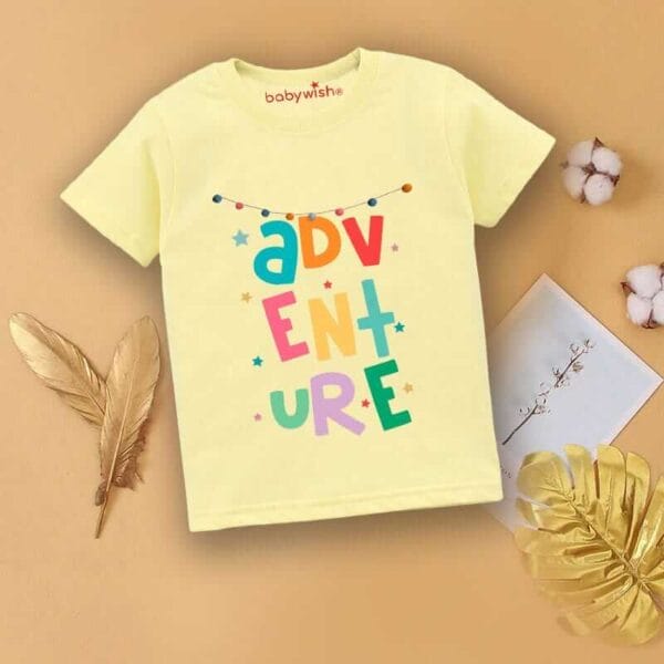 Printable Family T-shirt for Kids Clothes Unisex Newborn Topwear Outfit Cotton Tshirt Half Sleeve Round Neck Dress for Boy n Girl "Adventure Print" - Image 3