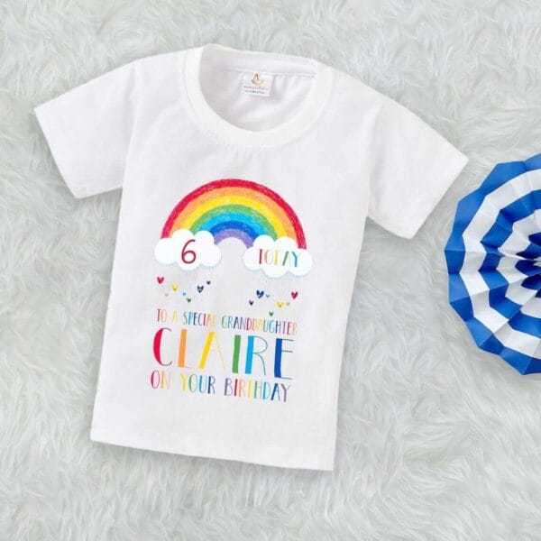 Printable Family T-shirt for Kids Clothes Unisex Newborn Topwear Outfit Cotton Tshirt Half Sleeve Round Neck Dress for Boy n Girl "To A Special Granddaughter" - Image 3