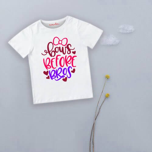 This Little Mister Is Getting a Baby Sister T-Shirt for Kids | Cute Big Brother Announcement Tee | Babywish | Age 6–12 Months or 1–12 Years | Color White | Babywish