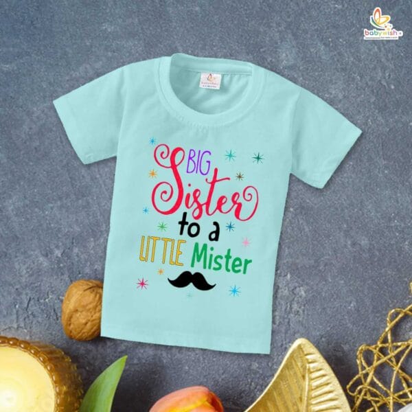Babywish Rakshabandhan T-Shirt Brother Sister Matching dress Rakshabandhan gift for Rakhi Tee - Image 3