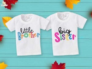 Rakshabandhan Special Combo White T-Shirts Sets for Brother and Sister Combo Pack of 2