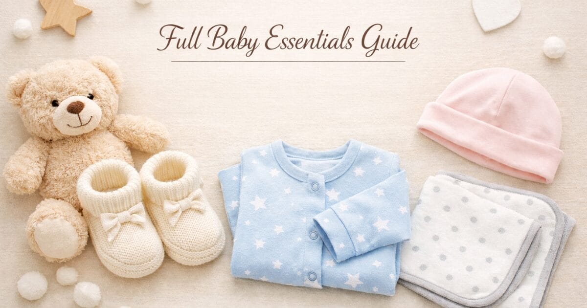 Full Baby Essentials Guide: Booties, Pajamas, Burp Cloths & Caps from Wishdeal99