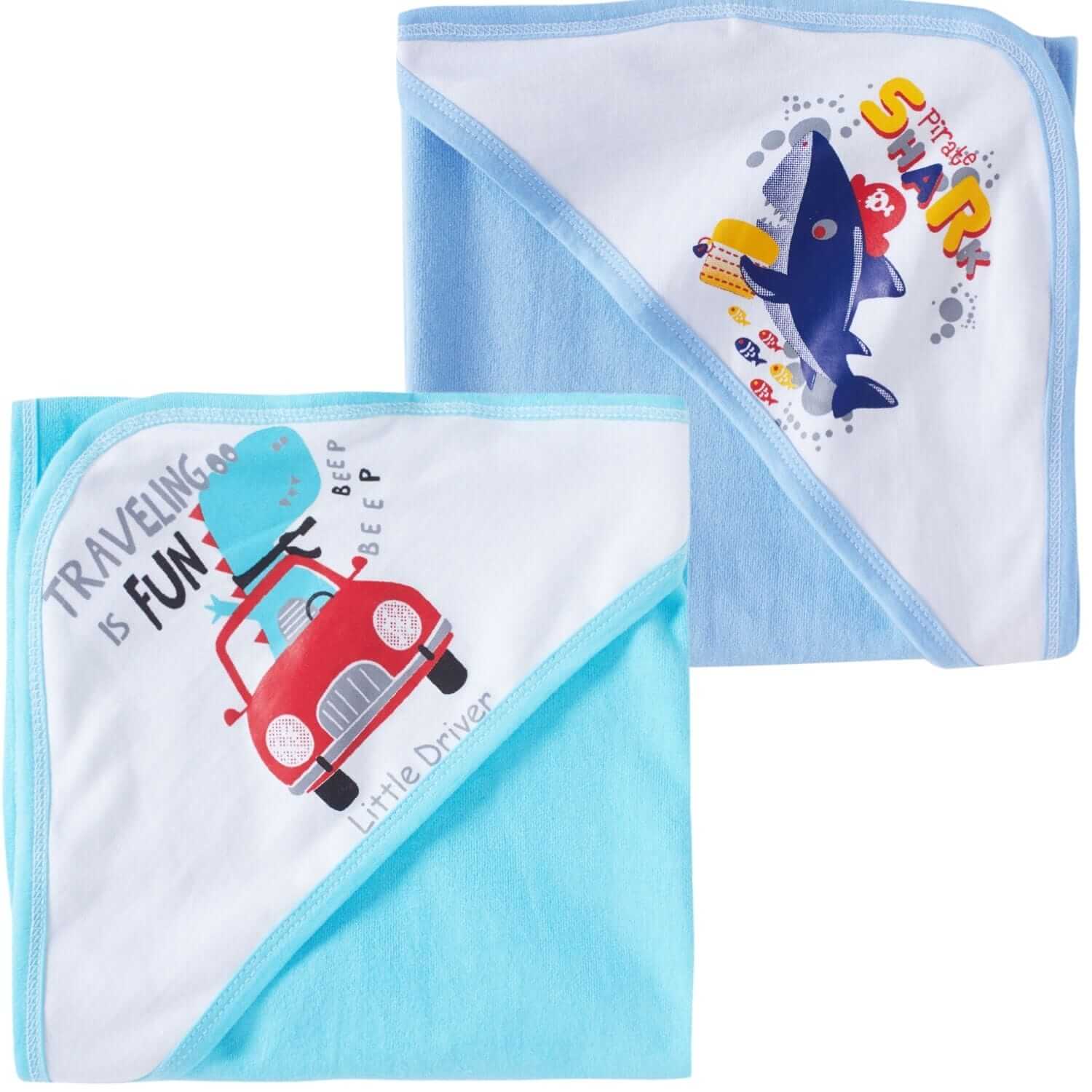 Baby Hooded Towels for Newborn – Combo Multicolor Bath Towels for Boys & Girls, Soft and Absorbent Infant & Kids Hooded Towels, Cozy Baby Bath Wraps