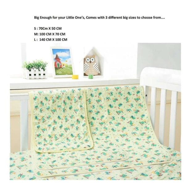 Baby Waterproof Bed Mattress Protector Lemon Drysheet for Baby Soft Breathable Waterproof Bed Sheet Protector