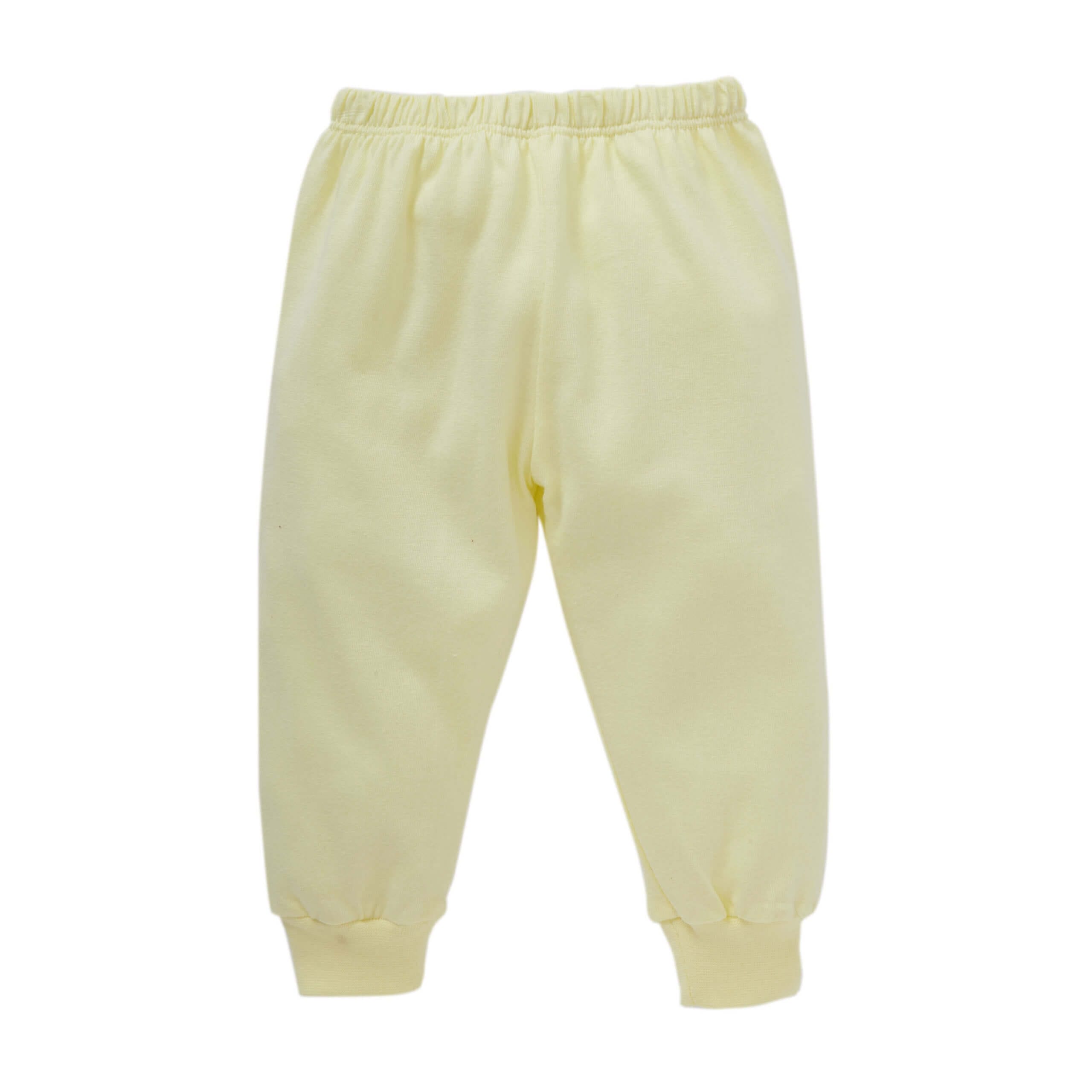Yellow Cotton Baby Pajama Pants