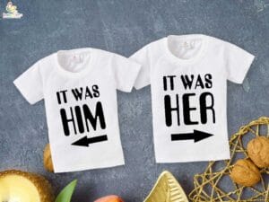 Rakshabandhan Special Combo White T-Shirts Sets for Brother and Sister Combo Pack of 2