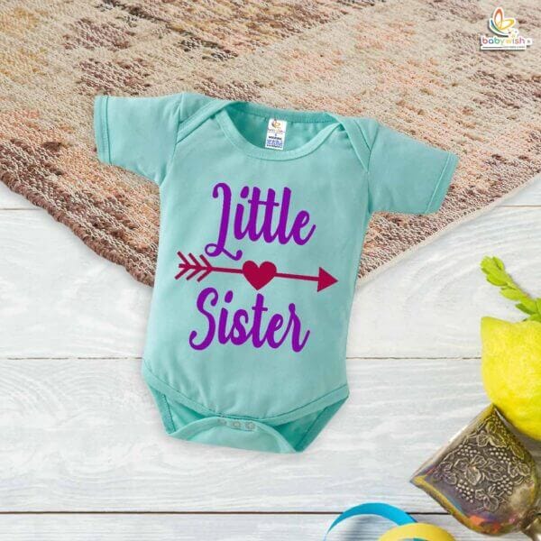 Brother-Sister Matching Rompers | Lil Sister Baby Bodysuit | Adorable Sibling Outfit Set for Babies & Toddlers | Brother-Sister Clothes | Babywish - Image 2