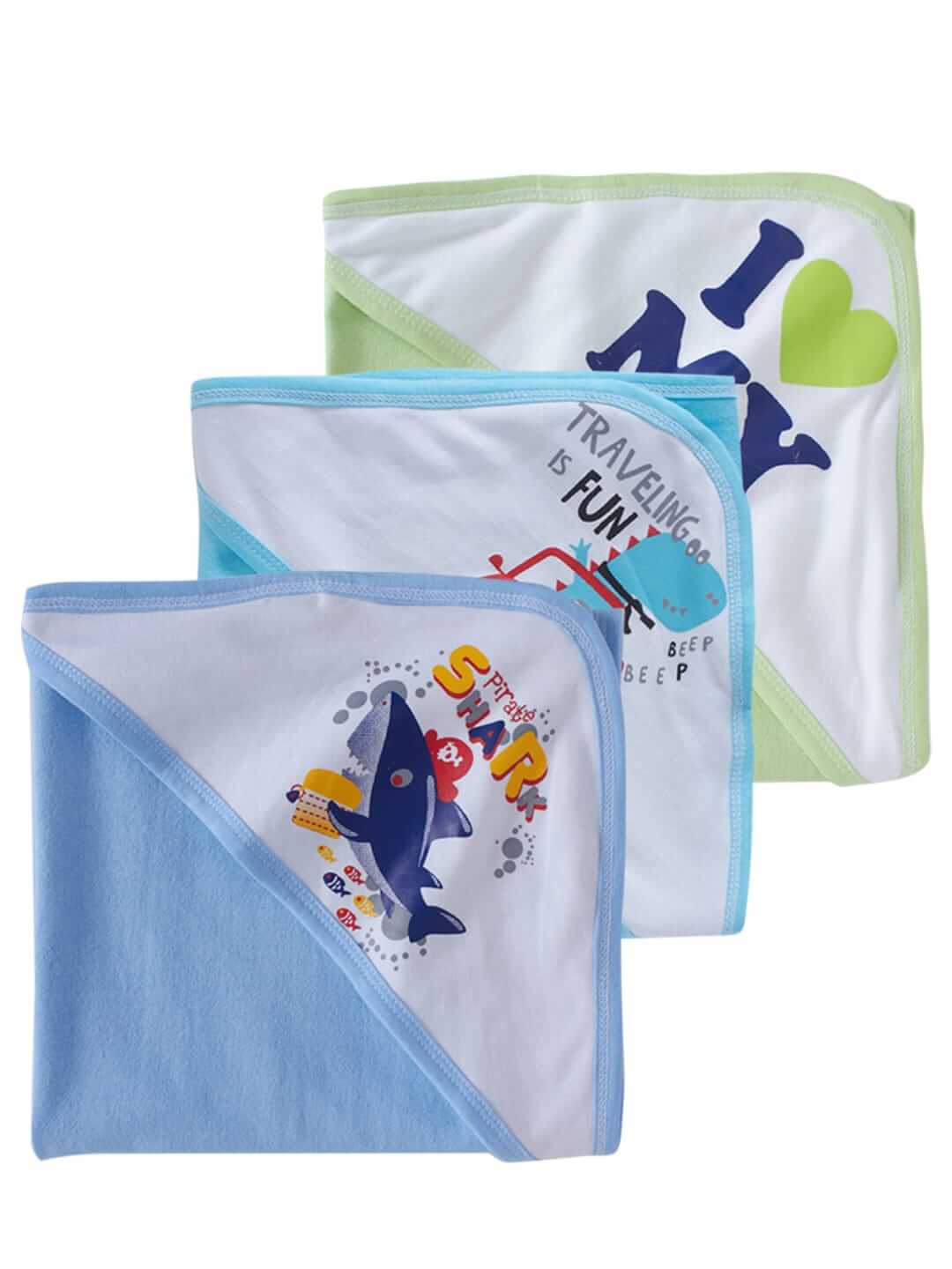 Baby Hooded Towels for Newborn – Combo Multicolor Bath Towels for Boys & Girls, Soft and Absorbent Infant & Kids Hooded Towels, Cozy Baby Bath Wraps