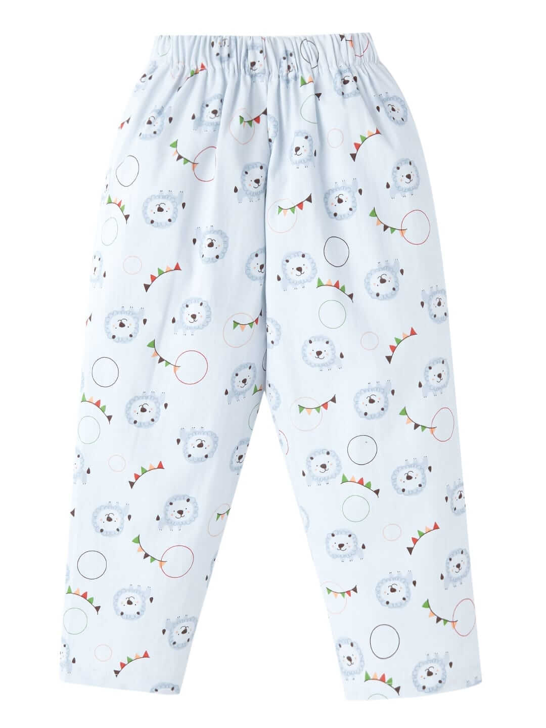 Kids Sleepsuit for Baby Boys and Girls Long Sleeve Topwear and Pajamas Set Baby Clothing Sleepwear Set White Lion Print Perfect for Newborns and Toddlers - Babywish - Image 4