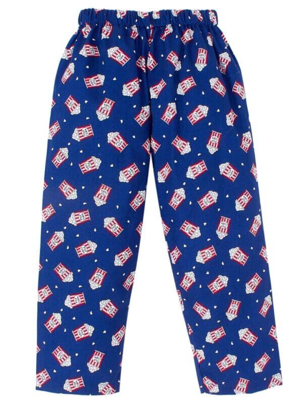 Kids Sleepsuit for Baby Boy’s and Girl’s Topwear and Pajamas Set Long Sleeve Sleepwear Baby Clothing Sets - Blue Popcorn Print - Image 5