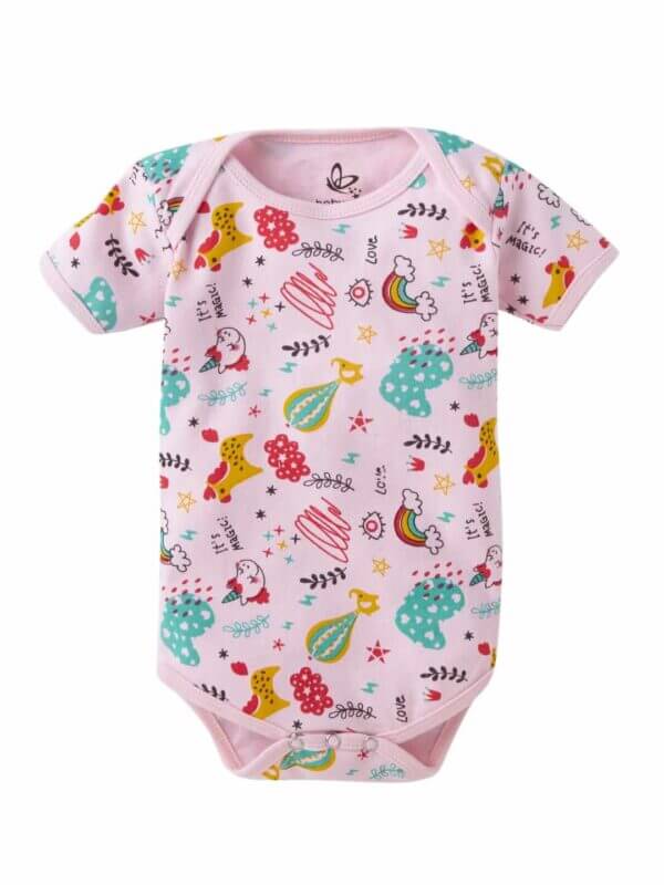 Baby Boy's and Baby Girl’s Bodysuits Cotton Half Sleeve Rompers Gift for Infants - Set of 3 - Image 5
