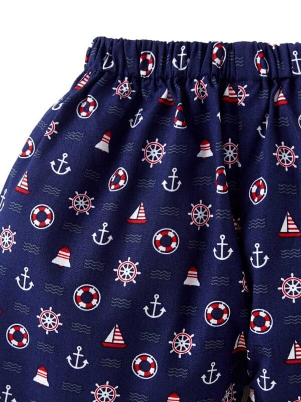 Kids Sleepsuit for Baby Boy’s and Girl’s Topwear and Pajamas Set Long Sleeve Sleepwear Baby Clothing Sets - Blue Wheel Print - Image 6