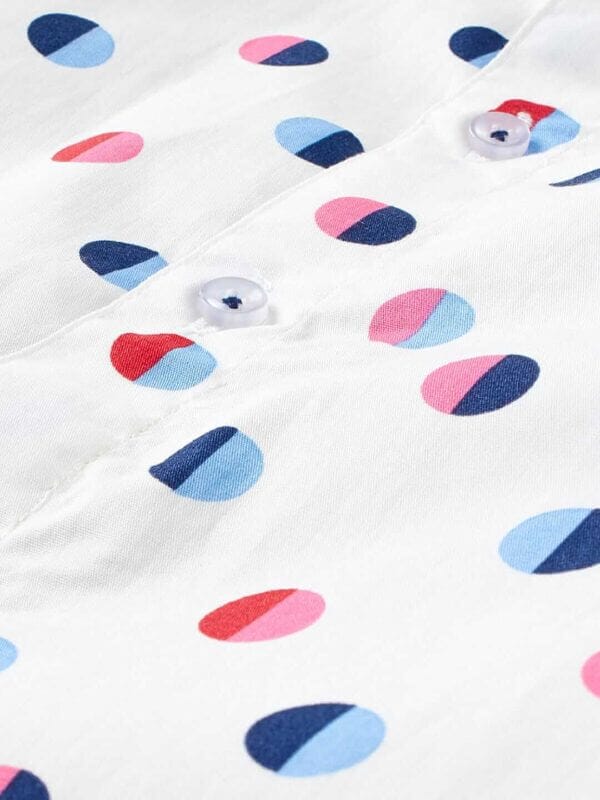 Kids Full Sleeve Shirt for Boy’s and Girl’s Polka Dot Printed Theme Toddler Shirt Summer and Winter Top wear Kids Clothes - Image 4