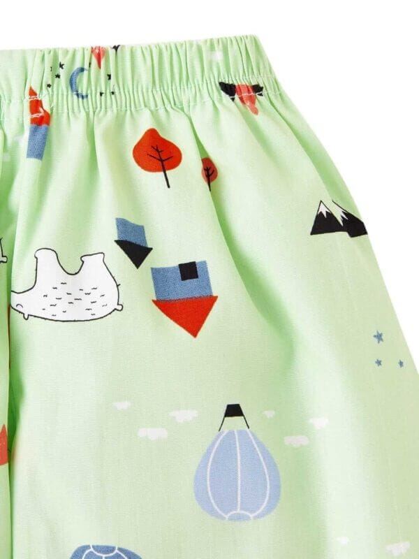 Kids Sleepsuit for Baby Boy’s and Girl’s Topwear and Pajamas Set Long Sleeve Sleepwear Baby Clothing Sets - Green Bear Print - Image 6