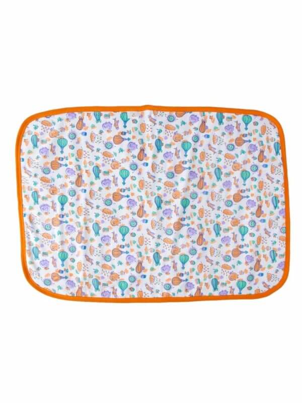 Baby Waterproof Bed Mattress Protector Orange Drysheet for Baby Soft Breathable Waterproof Bed Sheet Protector - Image 4