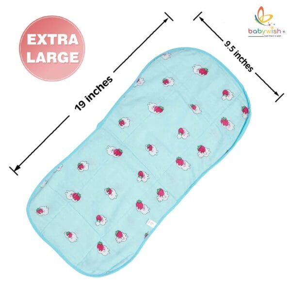 Soft muslin burp cloth for newborns – absorbent and gentle baby towel by Babywish