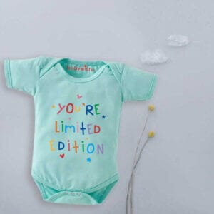 Baby First Birthday Celebrations Romper Clothes Baby Newborn Bodysuits Outfit Envelop Neck Half Sleeve Unisex Onesies "Heart Editions Star Print"