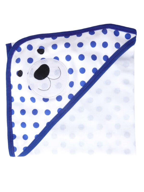 Baby Flannel hooded towels for new born Polka Dot Printed Bath Towel for Boys and Girls Infants kids towel - Image 5