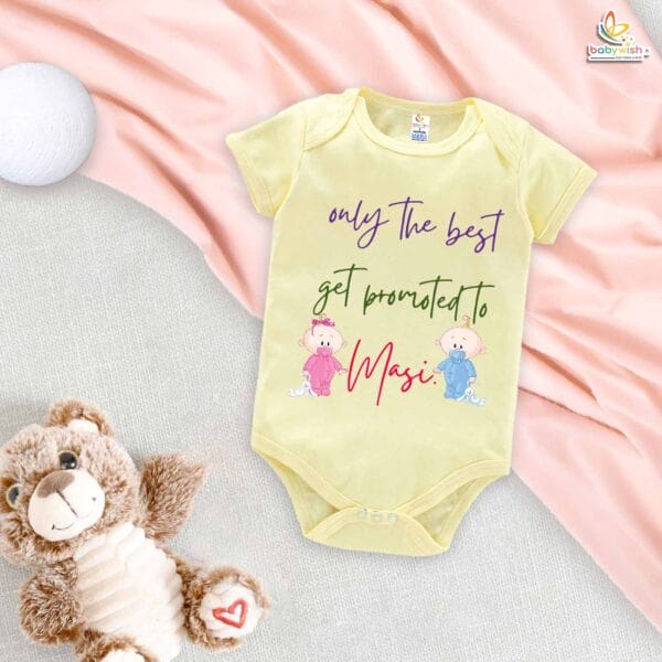 Only the Best Get Promoted to Masi – Maasi Romper & Bodysuit for Babies | Cute Baby Clothes for Maasi | Babywish - Image 3