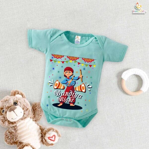 Babywish Baby Navratri Romper Bodysuit My First Dussehra Dandiya Night in Navratri - Image 4