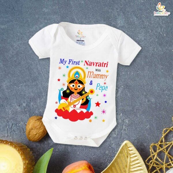 Babywish Baby Navratri Romper Bodysuit My First Dussehra First Navratri - Image 5