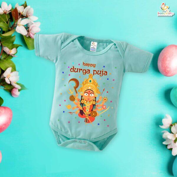 Babywish Baby Navratri Romper Bodysuit My First Dussehra Happy Durga Pooja - Image 4