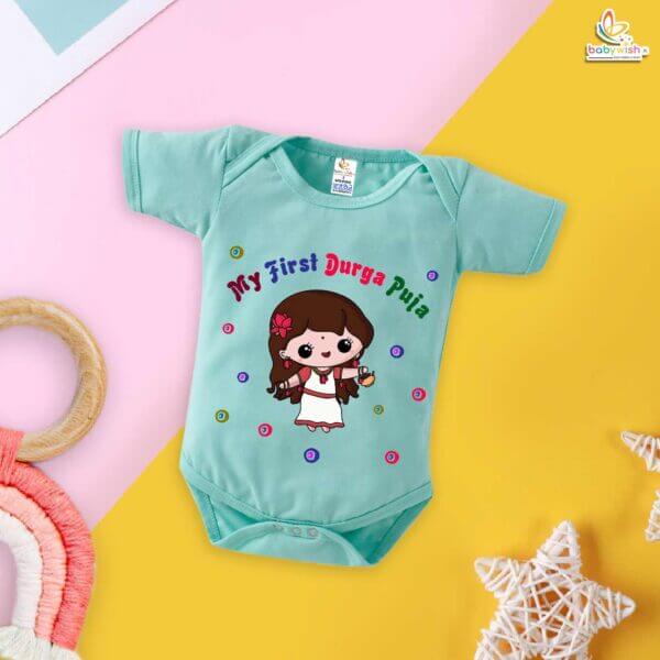 Babywish Baby Navratri Romper Bodysuit My First Dussehra First Durga pooja festivals - Image 4