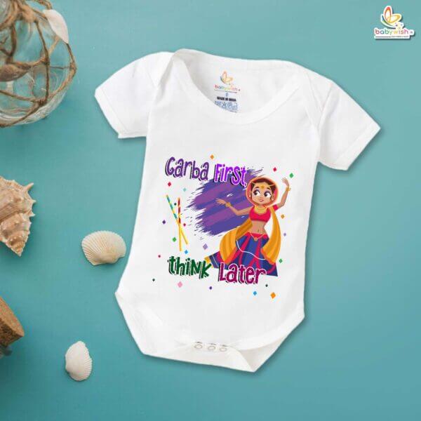 Babywish Baby Navratri Romper Bodysuit My First Dussehra Garba Dance in Navratri - Image 5