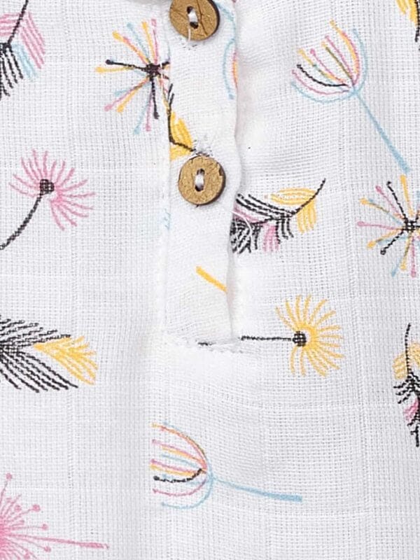 Baby Girl Organic Muslin Frock Newborn Girl Knee Length Dress Multi Theme Printed - Image 11