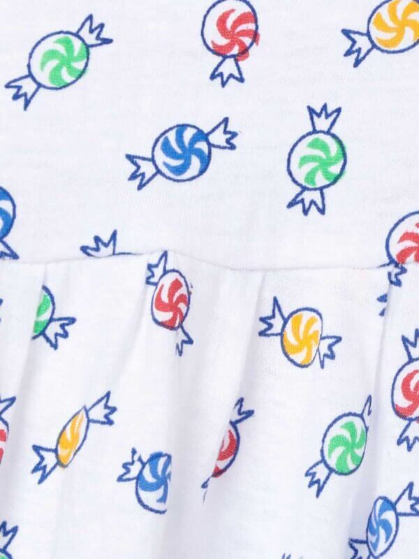 Babywish Baby Girl Cotton Frock Newborn Girl Knee Length Sleeveless Dress Choclate Prints Printed - Image 3