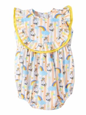 Baby Girls Romper Set Ruffle Sleeve Onesie Newborn Bodysuit Romper Jumpsuit Infant Clothes Dress