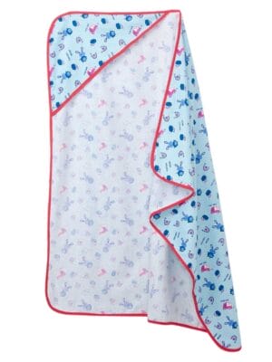Baby Flannel hooded towels for new born Nice Car Vector Printed Bath Towel for Boys and Girls Infants kids towel