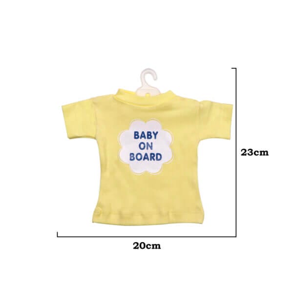 Baby on Board Car Decals Cloth Safety Sign Board with Hanger & Vacuum suction cup - Image 4