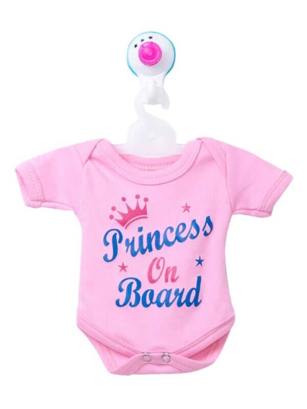 Baby on Board Car Decals Cloth Safety Sign Board with Hanger & Vacuum suction cup - Image 3