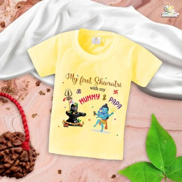 Special Mahashivratri T-shirt for baby’s first festival with family