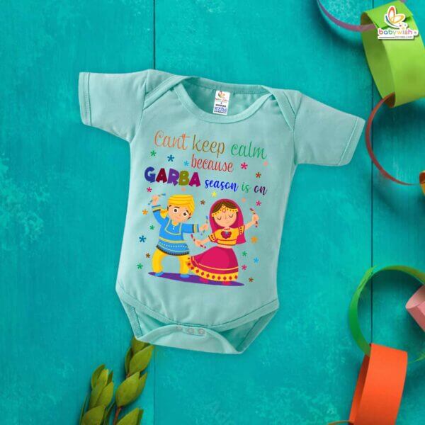 Babywish Baby Navratri Romper Bodysuit My First Dussehra Garba Season is On - Image 4