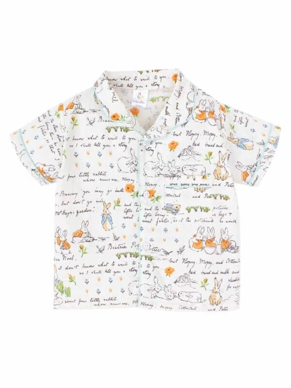 Kids Sleepsuit for Baby Boy’s and Girl’s Topwear and Pajamas Set Long Sleeve Sleepwear Baby Clothing Sets - Blue Rabbit Quotes - Image 2