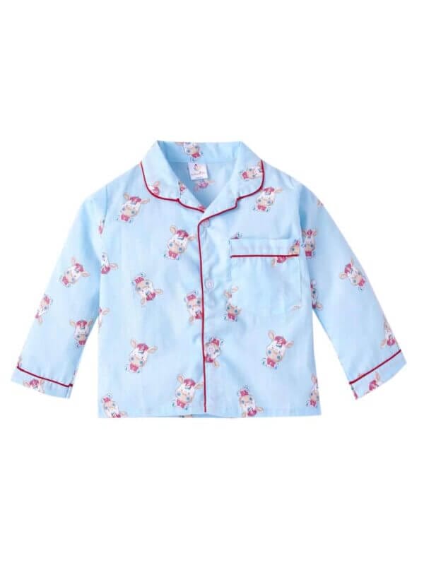 Babywish Kids Sleepsuit for Baby Boy’s and Girl’s Topwear and Pajamas Set Long Sleeve Sleepwear Baby Clothing Sets - Unicorn Print Blue - Image 2