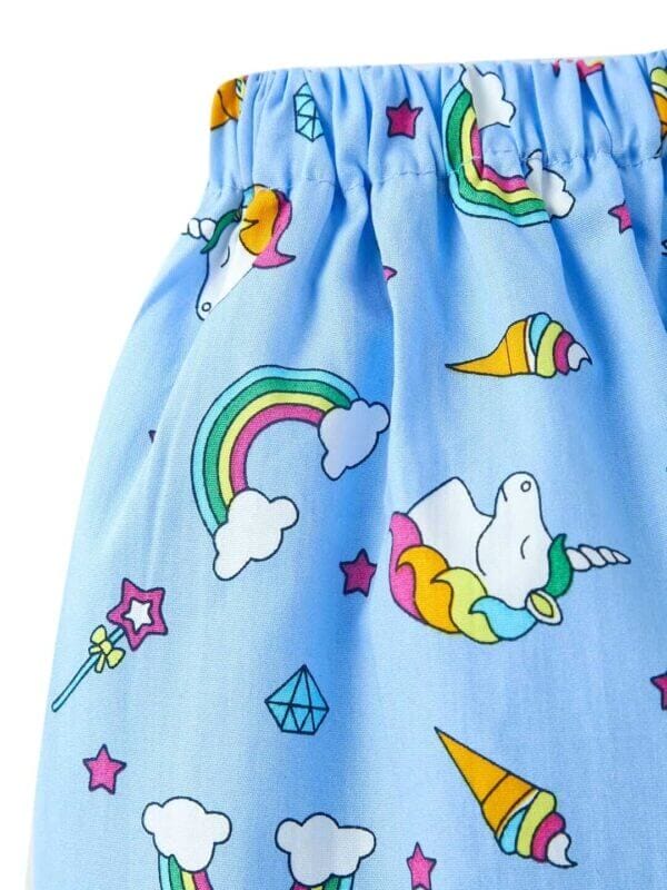 Kids Sleepsuit for Baby Boy’s and Girl’s Topwear and Pajamas Set Long Sleeve Sleepwear Baby Clothing Sets - Blue Unicorn Rainbow - Image 6