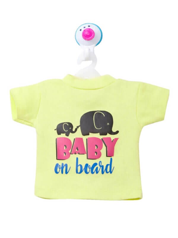 Baby on Board Car Decals Cloth Safety Sign Board with Hanger & Vacuum suction cup - Image 4