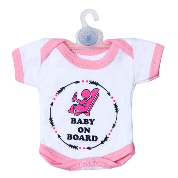 Baby on Board Car Decals Cloth Safety Sign Board with Hanger & Vacuum suction cup - Image 2