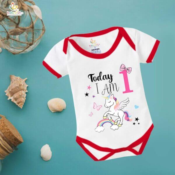 One month unisex baby romper half sleeve round neck onesie - Image 5