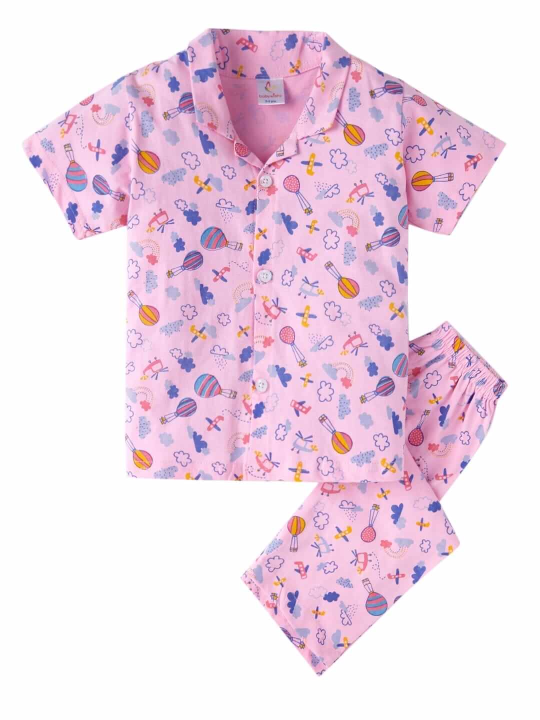Kids Sleepsuit for Baby Boys and Girls Long Sleeve Topwear and Pajamas Set Baby Clothing Sleepwear Set Peach Rainbow Print Perfect for Newborns and Toddlers
