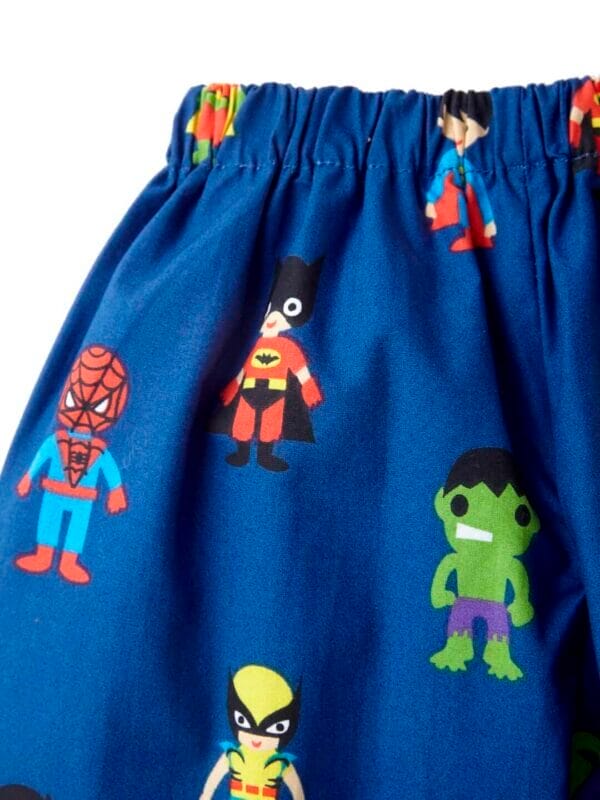 Kids Sleepsuit for Baby Boy’s and Girl’s Topwear and Pajamas Set Long Sleeve Sleepwear Baby Clothing Sets - Blue Superhero Theme - Image 6