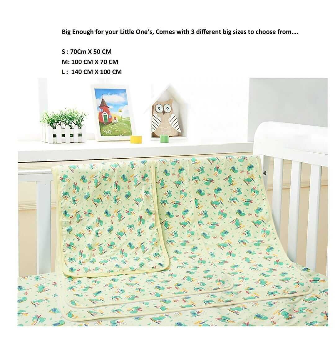 Baby Waterproof Bed Mattress Protector Lemon Drysheet | Soft, Breathable, Waterproof Crib Bed Sheet Protector for Newborns and Toddlers | Hypoallergenic, Easy to Wash