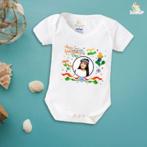 Babywish Independence Day T-Shirt for Boys and Girls 15th August Romper HAPPY INDEPENDENCE DAY
