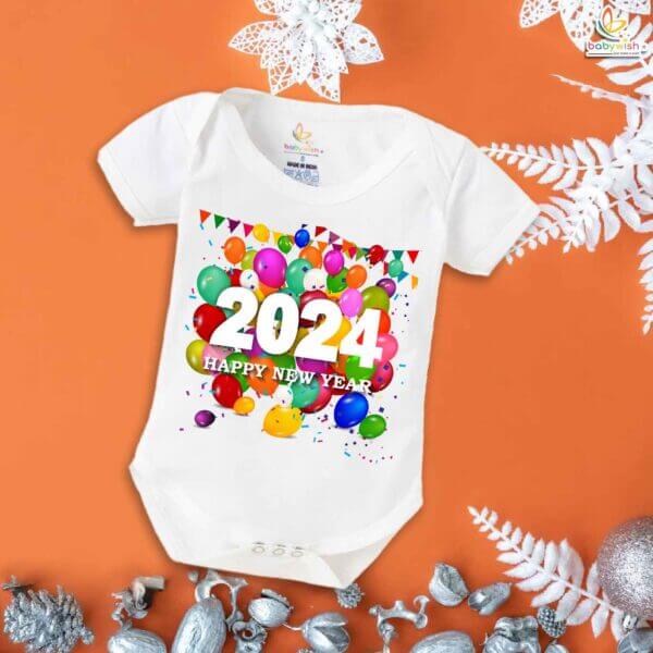 Babywish New Year Romper Clothes My First New Year Bodysuits Decorated Happy New Year - Image 5