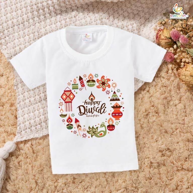 Babywish Baby Diwali T-shirt My First Diwali Happy Diwali
