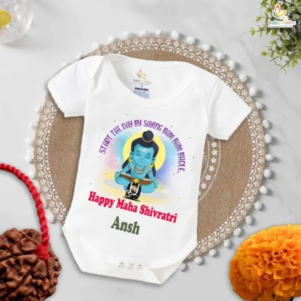 Babywish Bam Bam Bhole Shivratri Baby Outfit